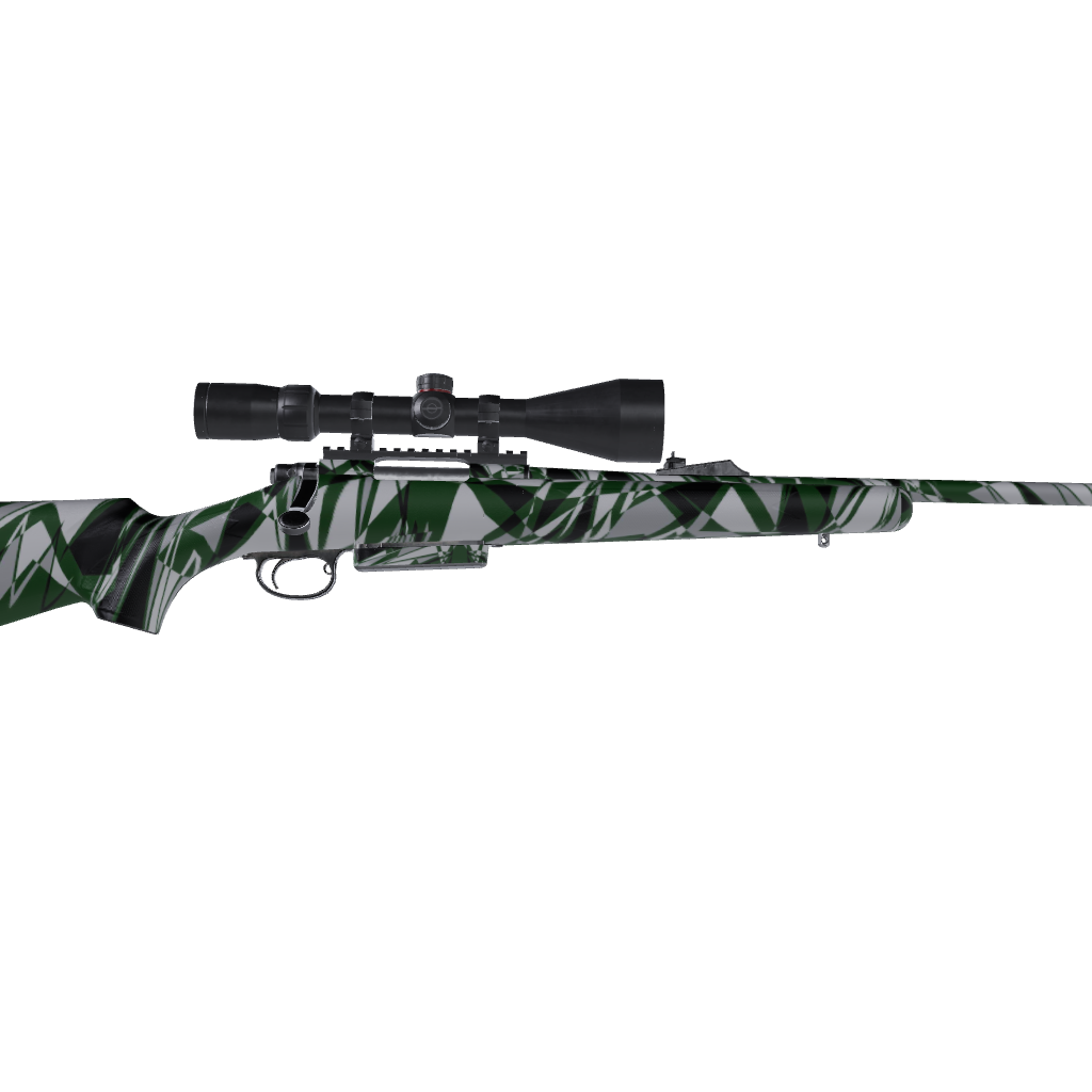 Rifle Sharp Green Tiger Camo Gun Skin Vinyl Wrap