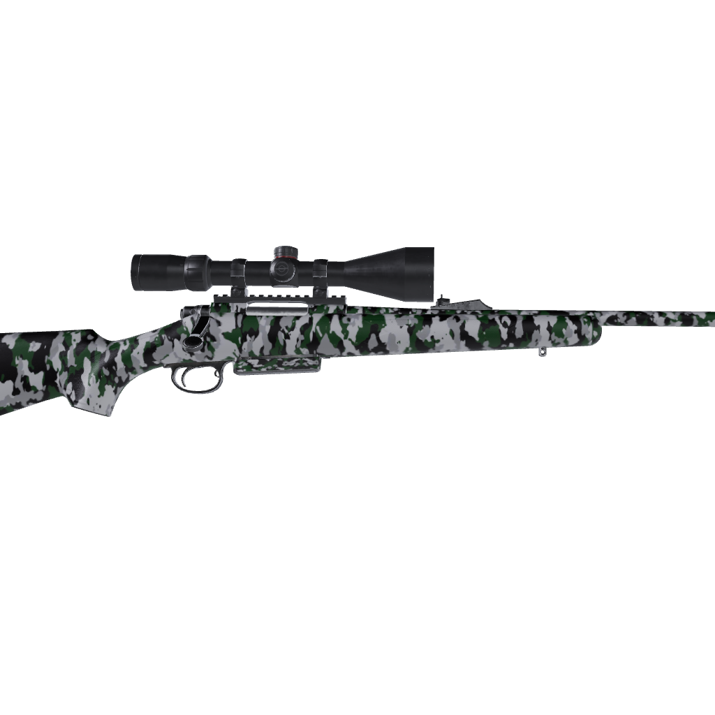 Rifle Cumulus Green Tiger Camo Gun Skin Vinyl Wrap