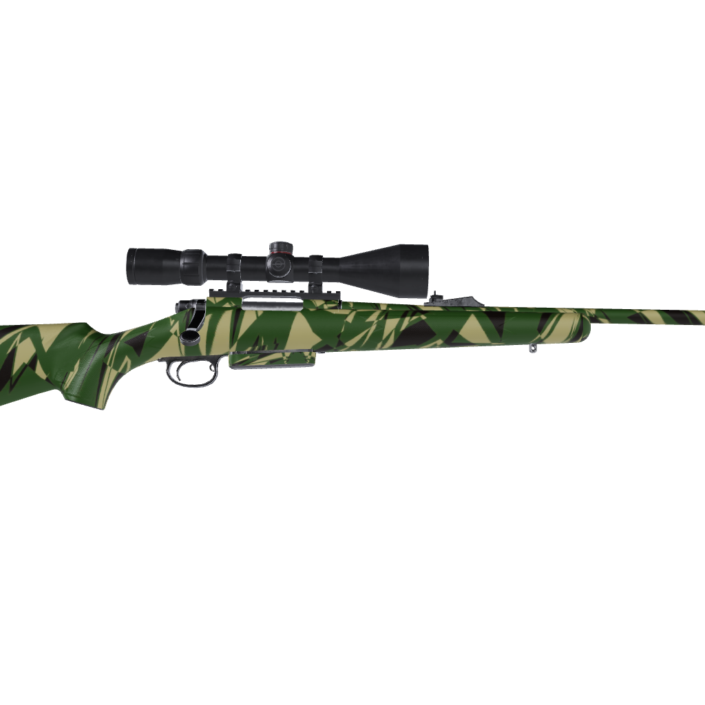 Rifle Sharp Jungle Camo Gun Skin Vinyl Wrap