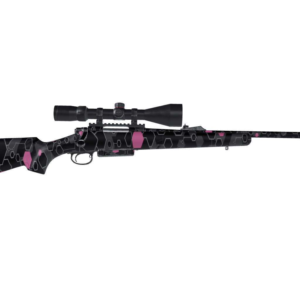 Rifle Hex DNA Pink Gun Skin Vinyl Wrap