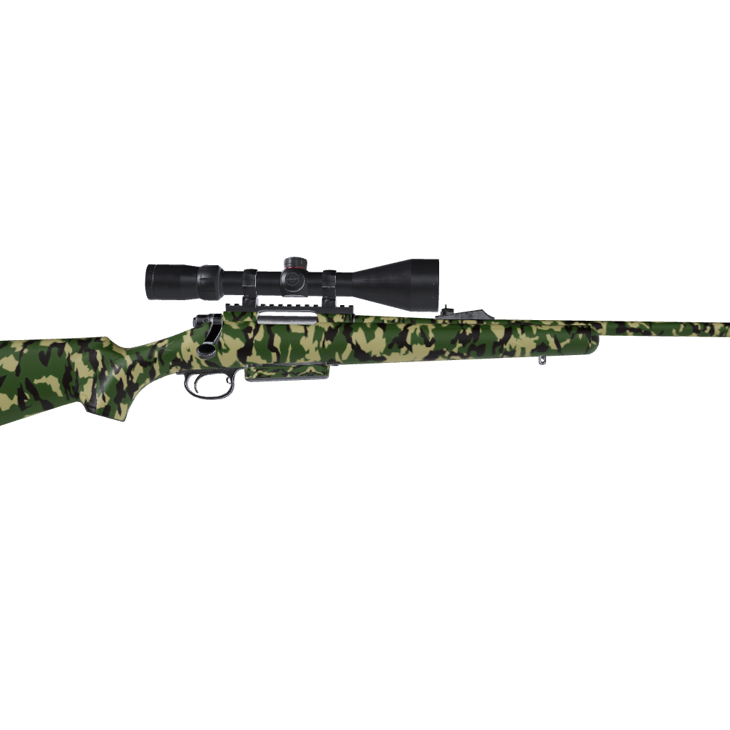 Rifle Erratic Jungle Camo Gun Skin Vinyl Wrap