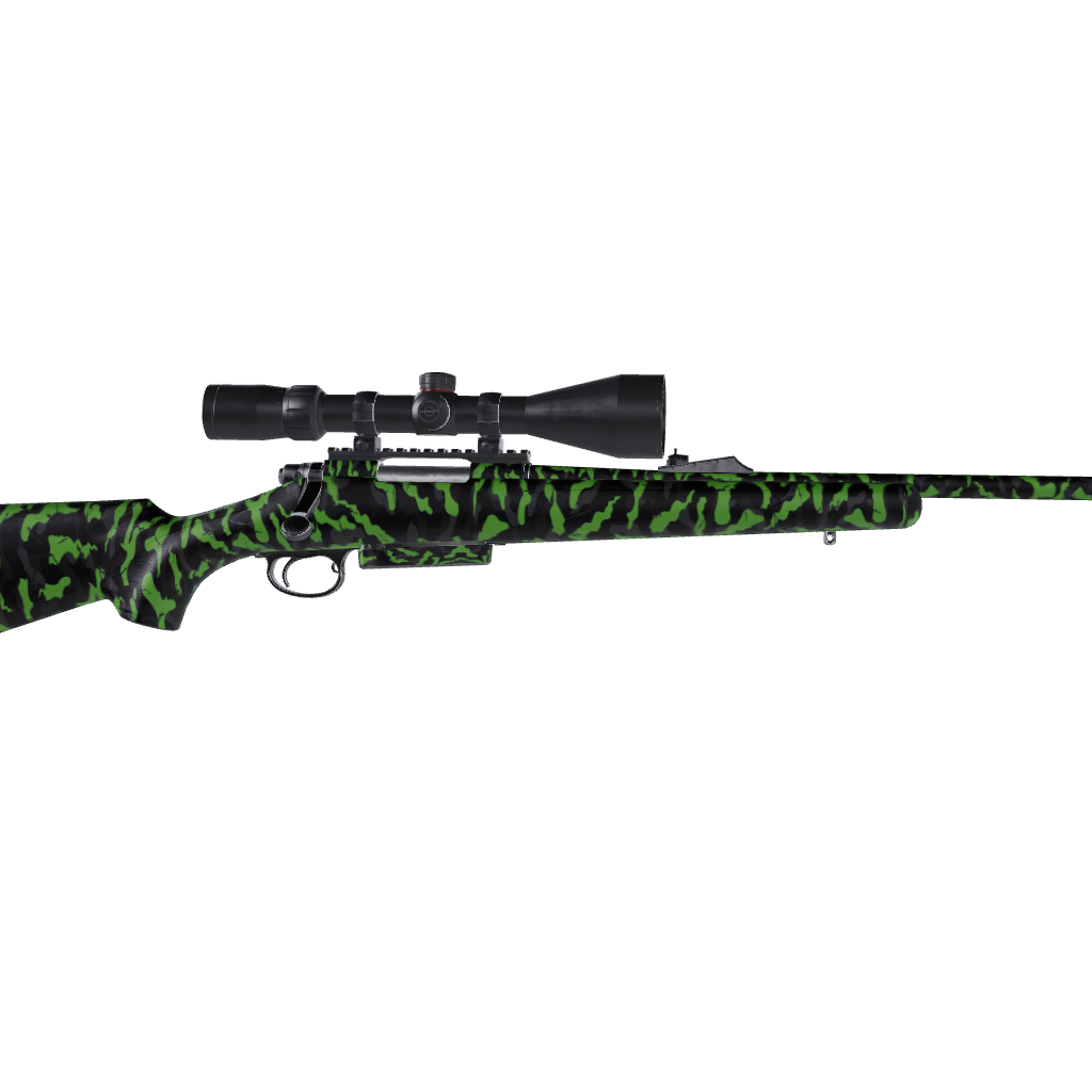 Rifle Ragged Metro Green Camo Gun Skin Vinyl Wrap