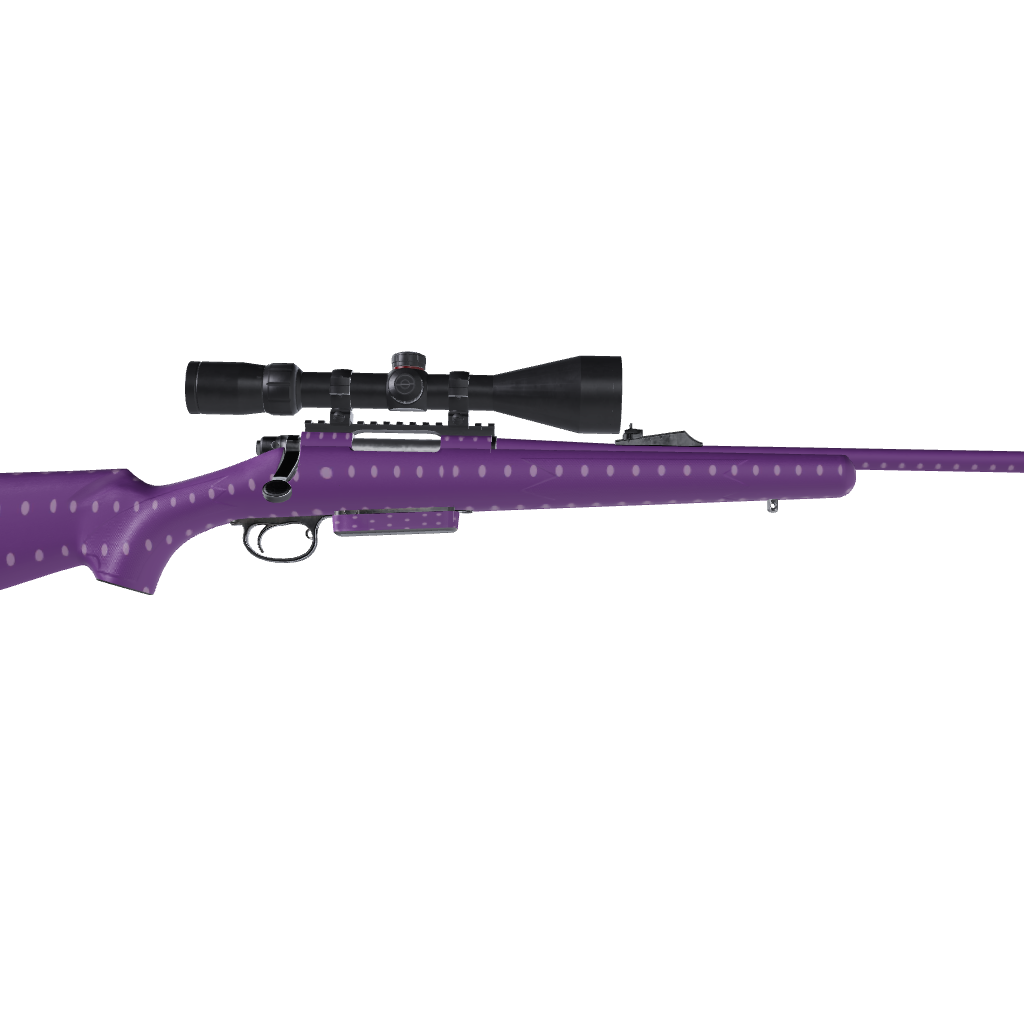 Rifle Dotted Lavender Gun Skin Vinyl Wrap