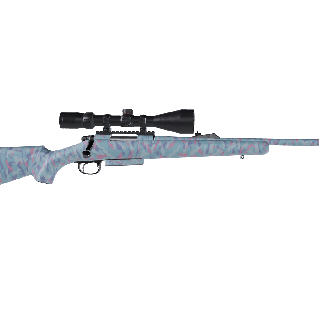 Rifle Ragged Cotton Candy Camo Gun Skin Vinyl Wrap