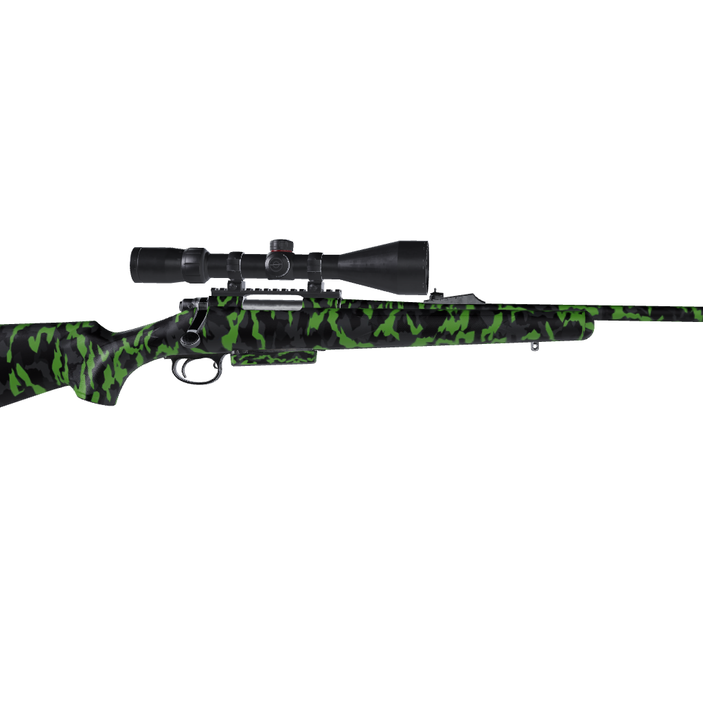 Rifle Erratic Metro Green Camo Gun Skin Vinyl Wrap