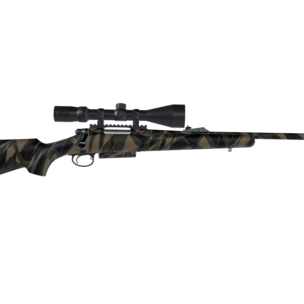 Rifle Sharp Militant Blue Camo Gun Skin Vinyl Wrap