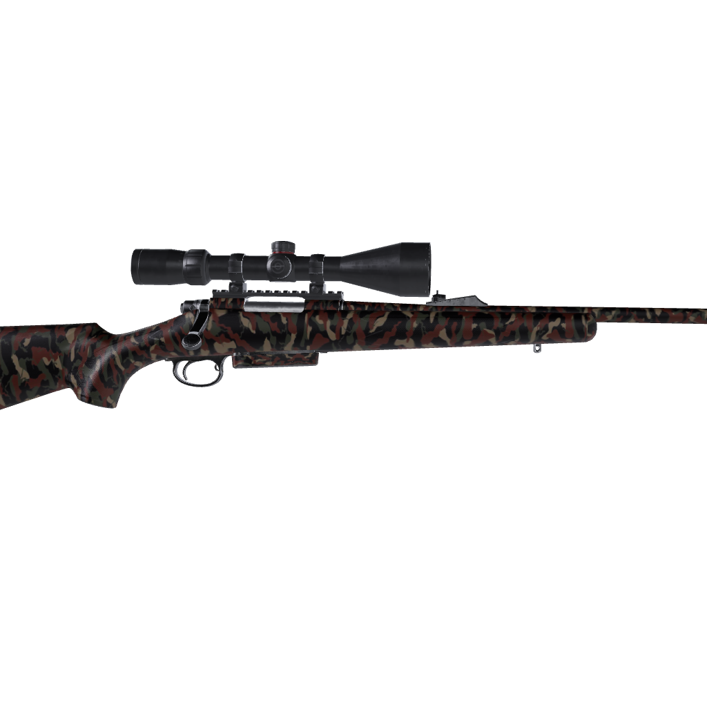 Rifle Ragged Militant Copper Camo Gun Skin Vinyl Wrap