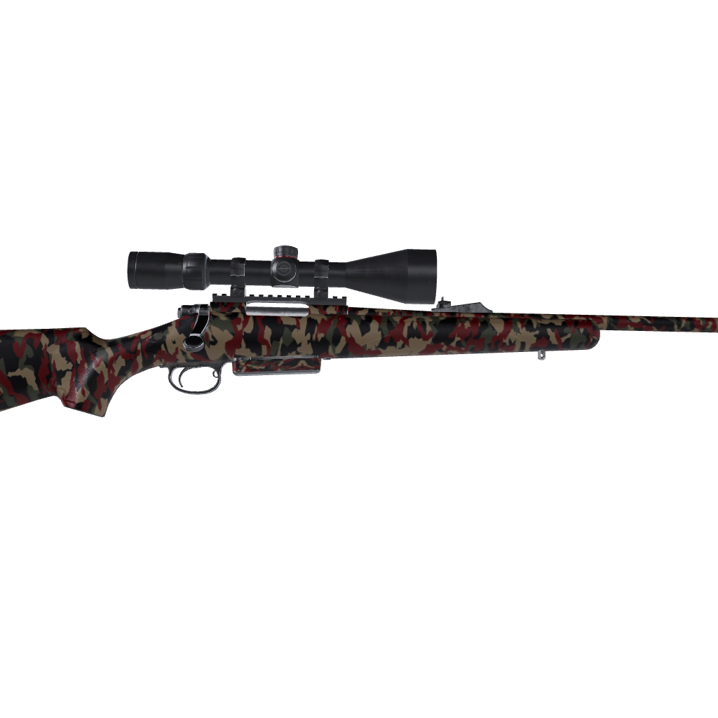 Rifle Erratic Militant Red Camo Gun Skin Vinyl Wrap