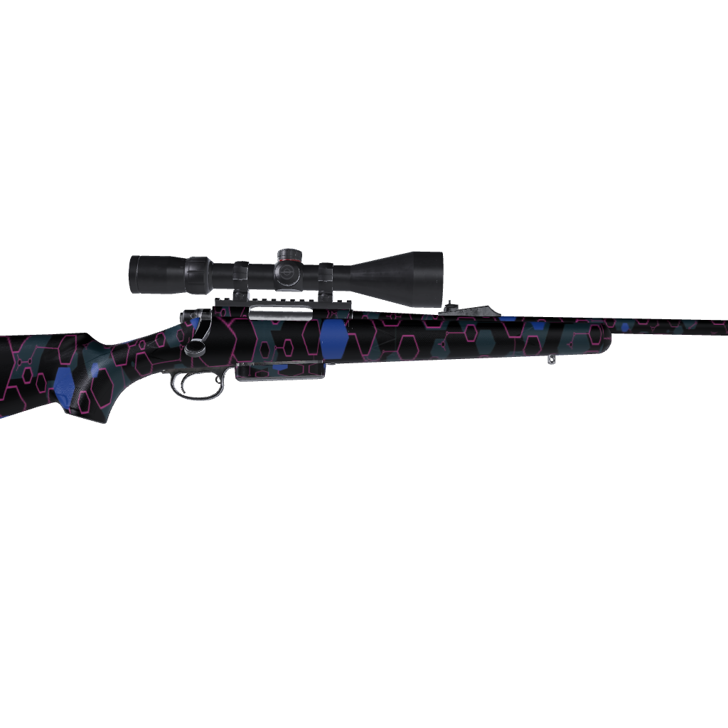 Rifle Hex DNA Magenta Frost Gun Skin Vinyl Wrap