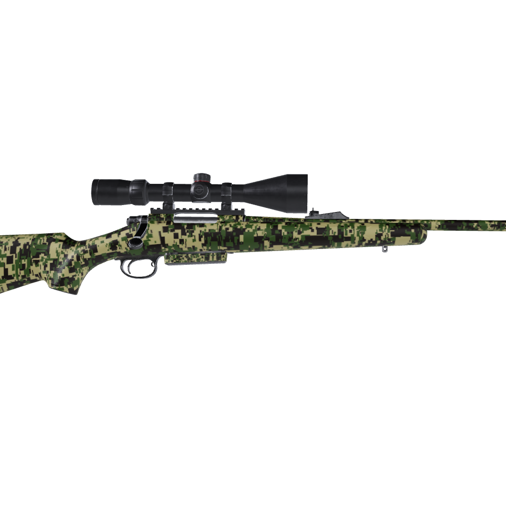 Rifle Digital Jungle Camo Gun Skin Vinyl Wrap