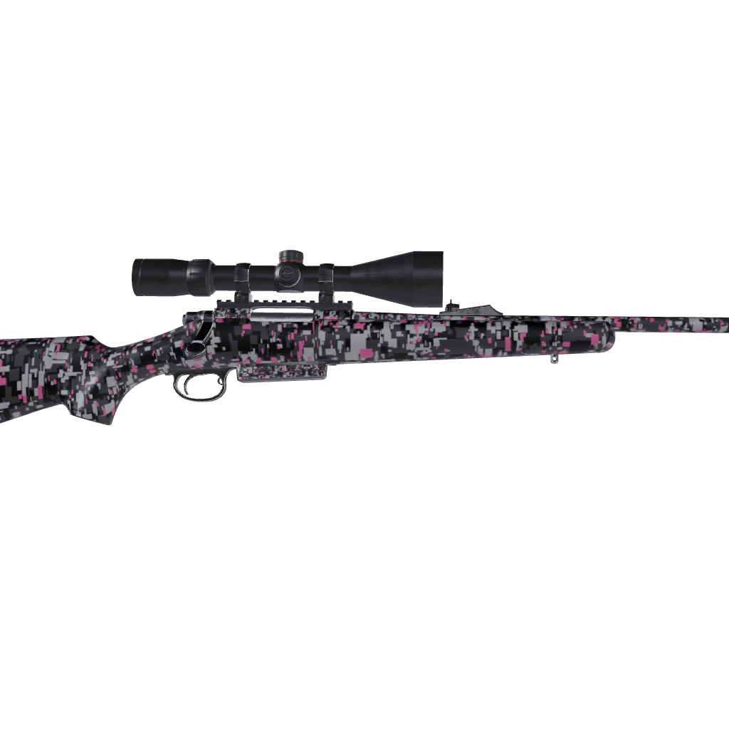 Rifle Digital Urban Pink Camo Gun Skin Vinyl Wrap