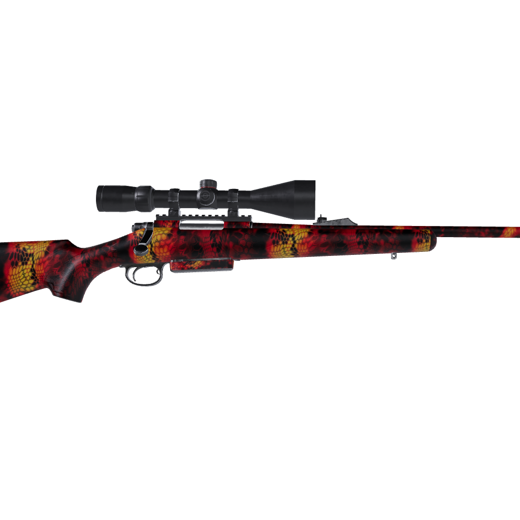 Rifle Kryptek Lava Camo Gun Skin Vinyl Wrap