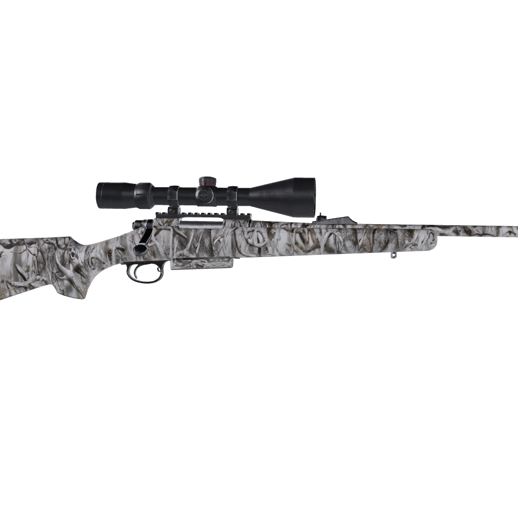 Rifle Nature Lifeless Snow Woods Buck Skull Camo Gun Skin Vinyl Wrap