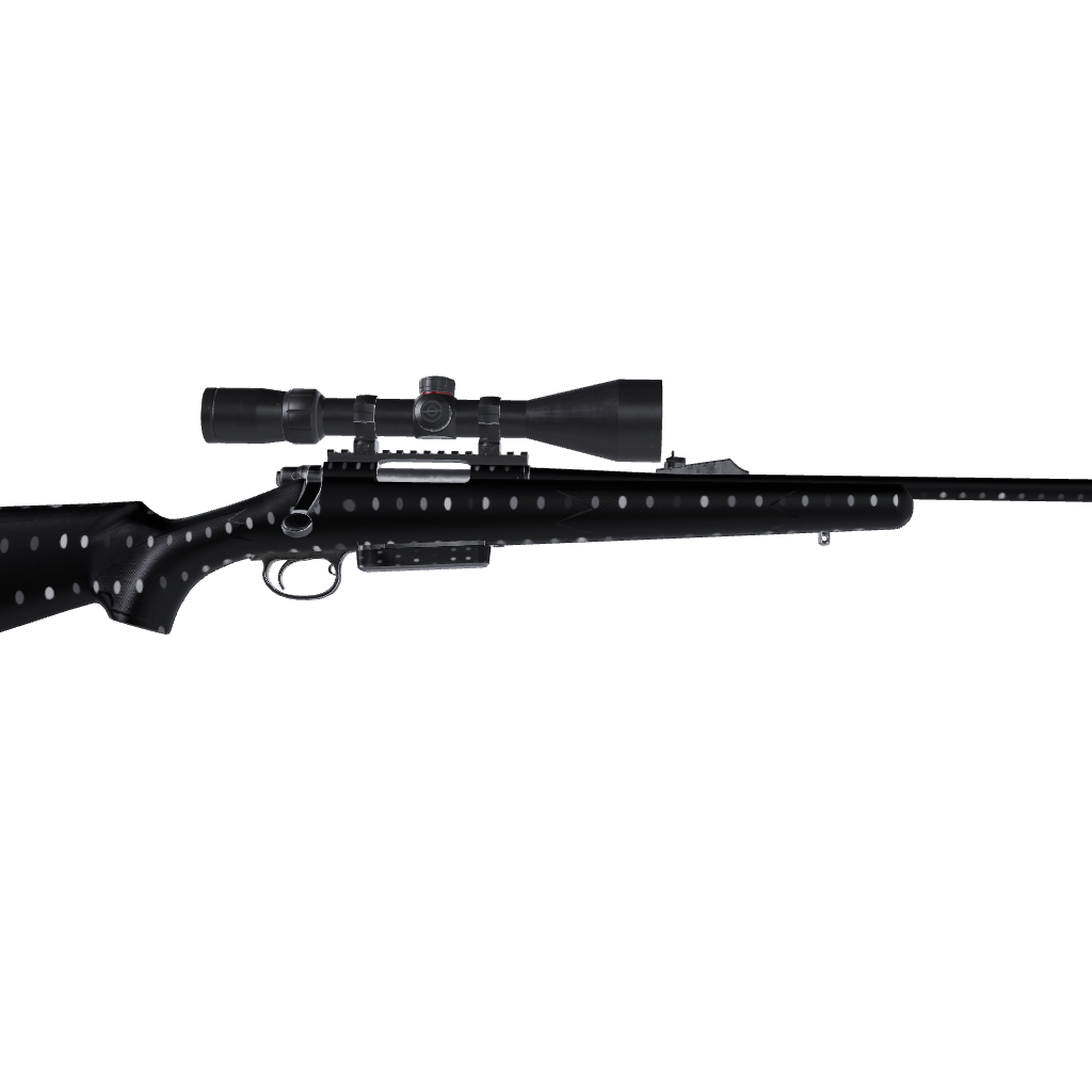 Rifle Dotted Grayscale Gun Skin Vinyl Wrap