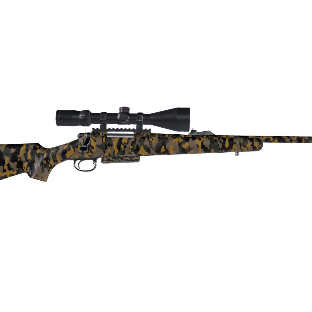 Rifle Cumulus Militant Yellow Camo Gun Skin Vinyl Wrap