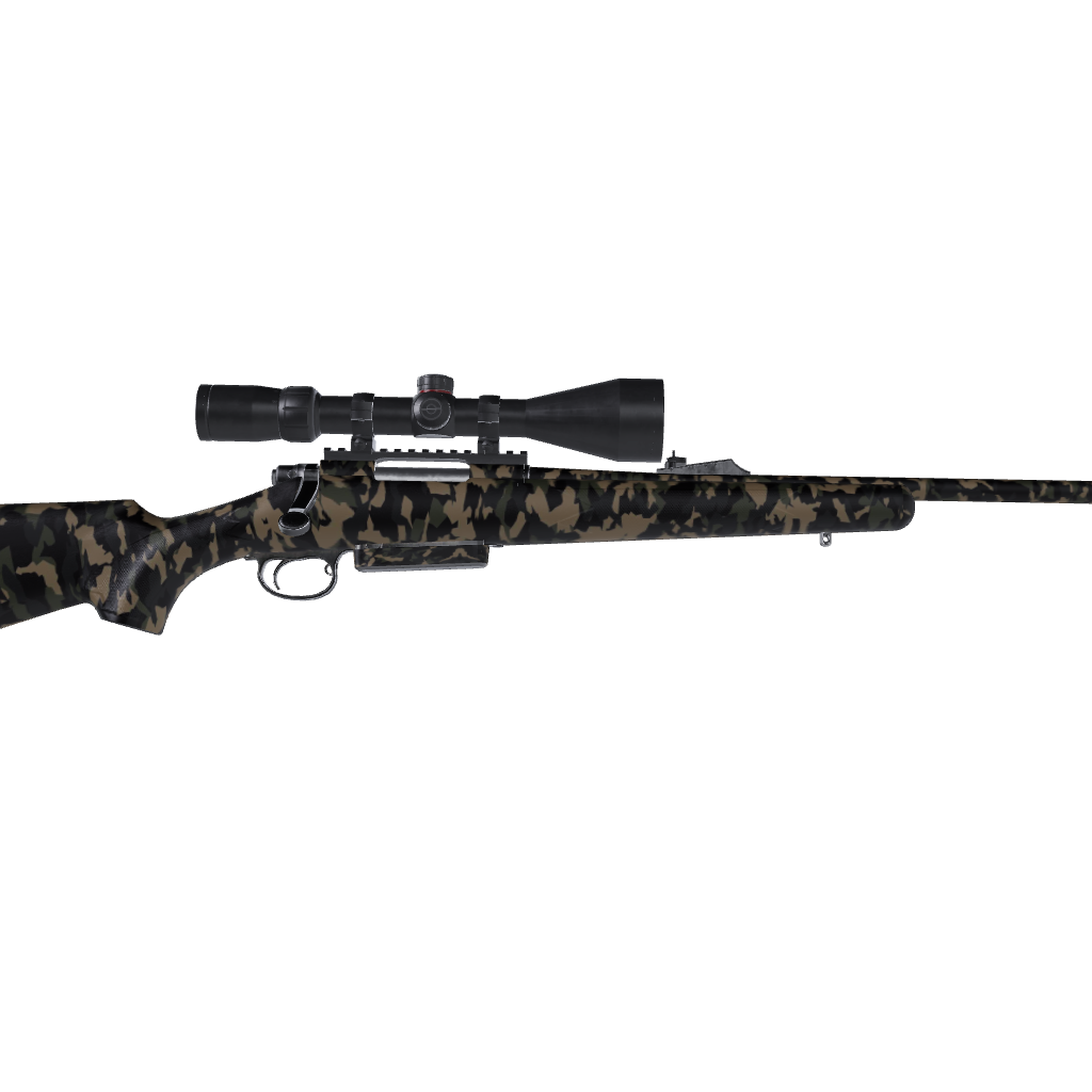 Rifle Erratic Militant Charcoal Camo Gun Skin Vinyl Wrap