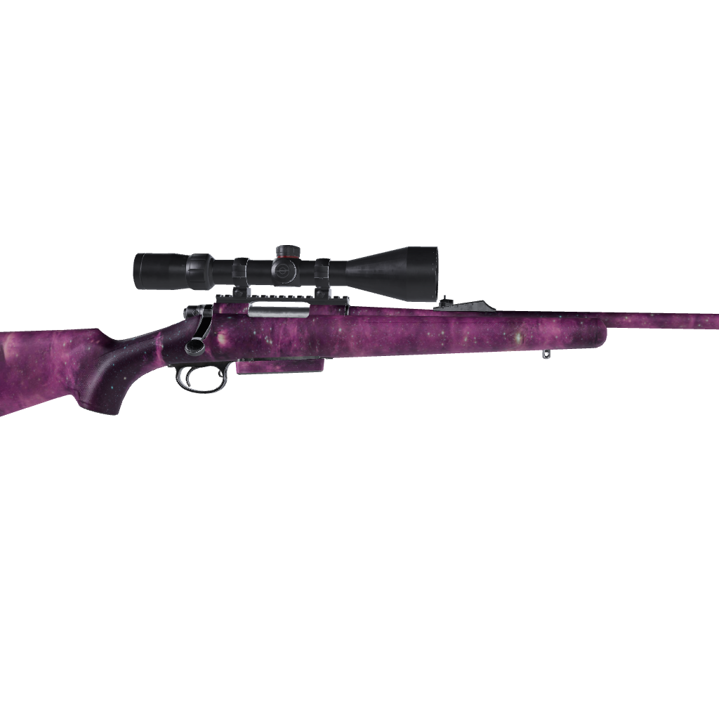 Rifle Galaxy Purple Nebula Gun Skin Vinyl Wrap