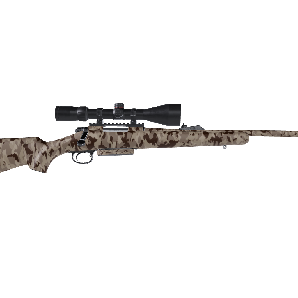 Rifle Erratic Desert Camo Gun Skin Vinyl Wrap