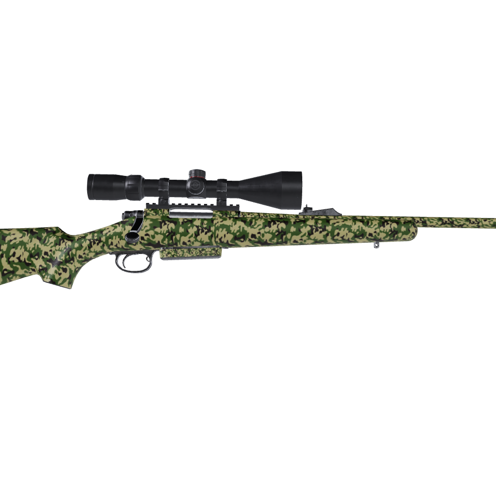 Rifle Classic Jungle Camo Gun Skin Vinyl Wrap