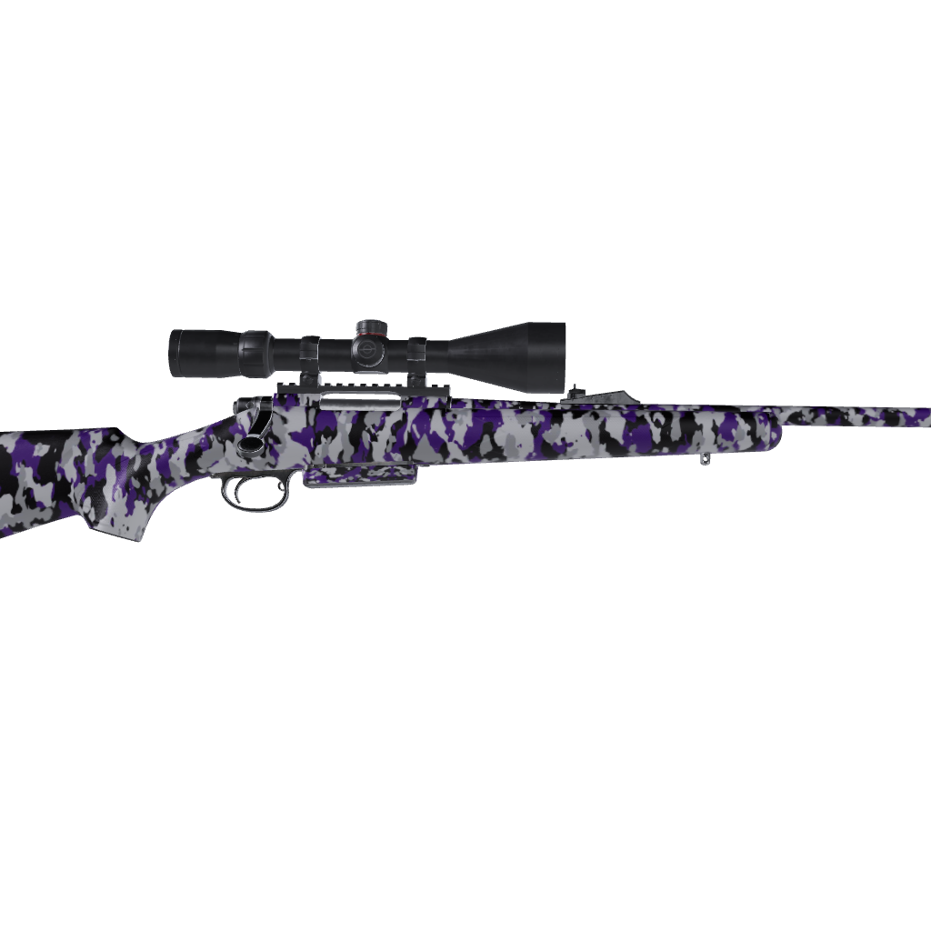 Rifle Cumulus Purple Tiger Camo Gun Skin Vinyl Wrap