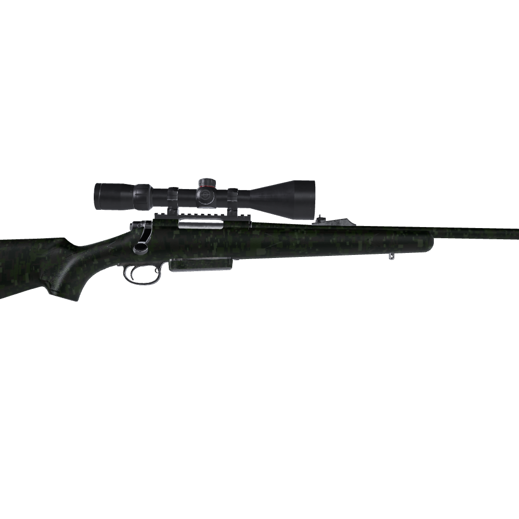 Rifle Digital Army Dark Green Camo Gun Skin Vinyl Wrap