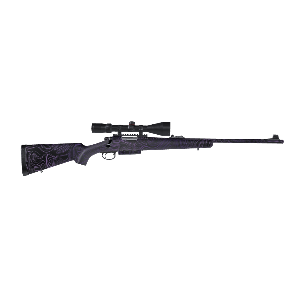 Rifle Damascus Purple Gun Skin Vinyl Wrap