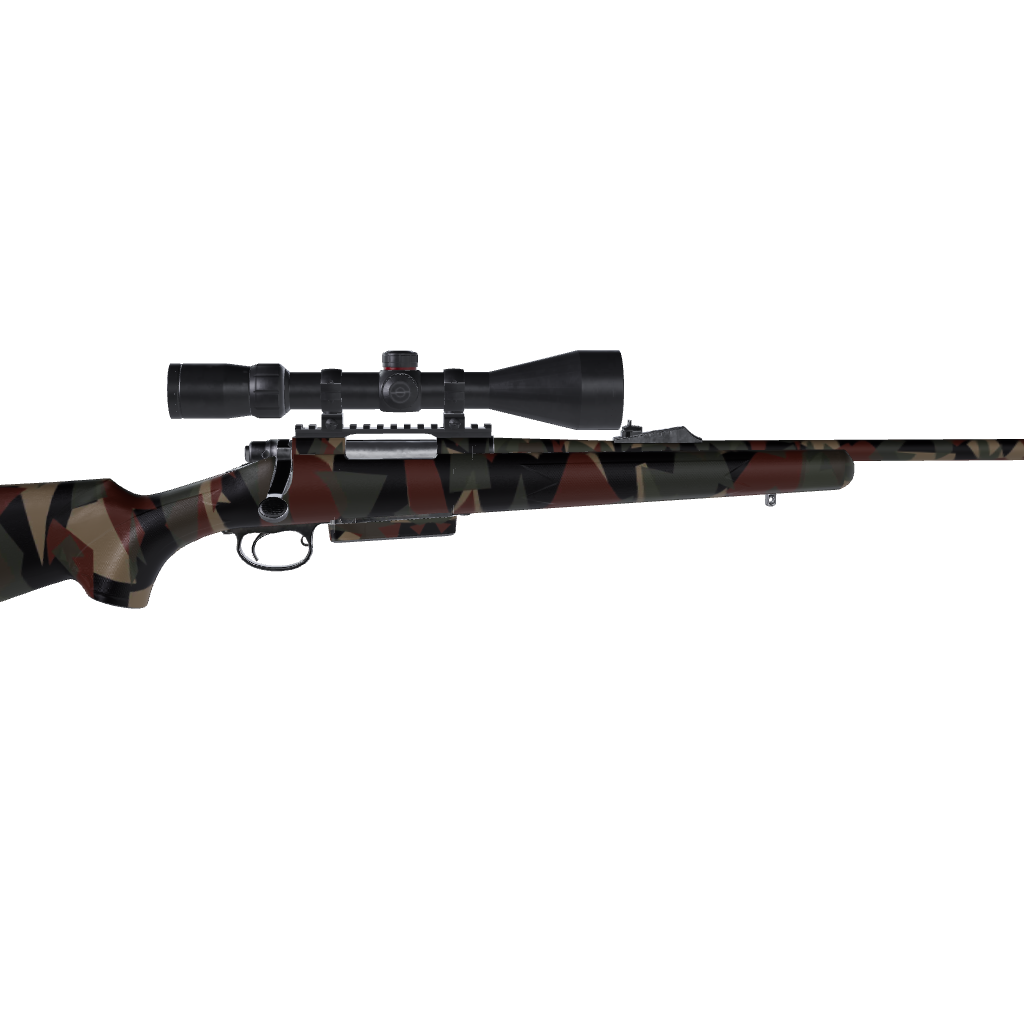 Rifle Shattered Militant Copper Camo Gun Skin Vinyl Wrap