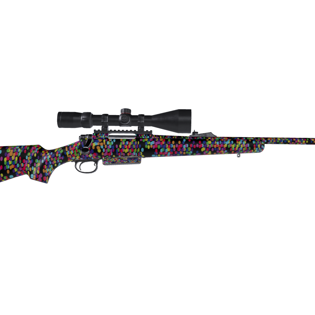 Rifle Eclipse Camo Multicolor Gun Skin Vinyl Wrap