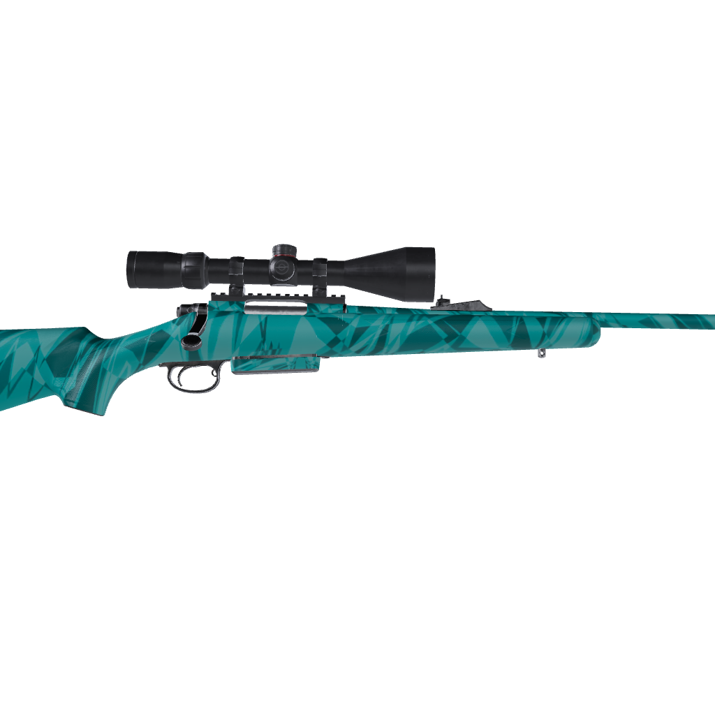 Rifle Sharp Elite Tiffany Blue Camo Gun Skin Vinyl Wrap