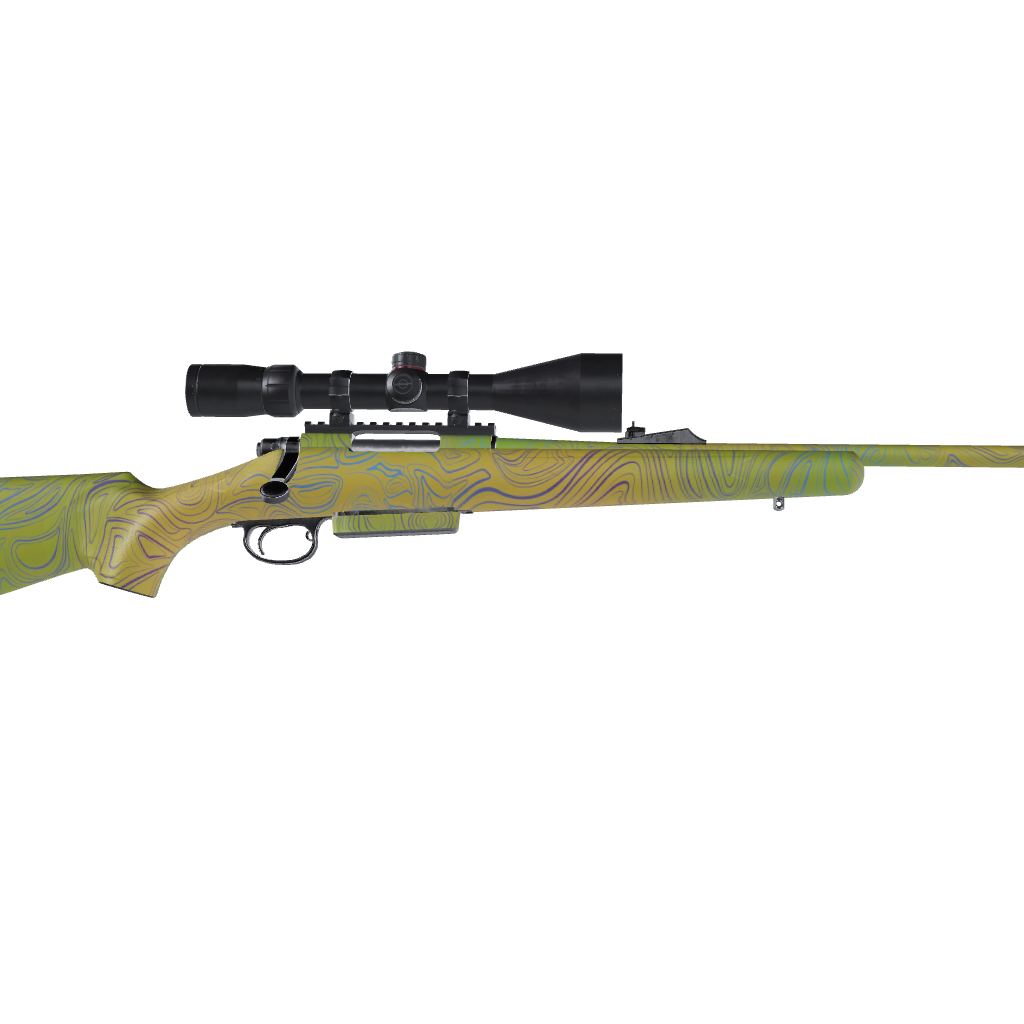 Rifle Damascus Carnival Gun Skin Vinyl Wrap