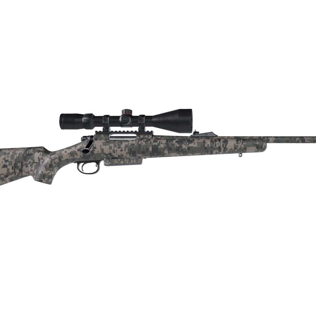 Rifle Digital Army Camo Gun Skin Vinyl Wrap