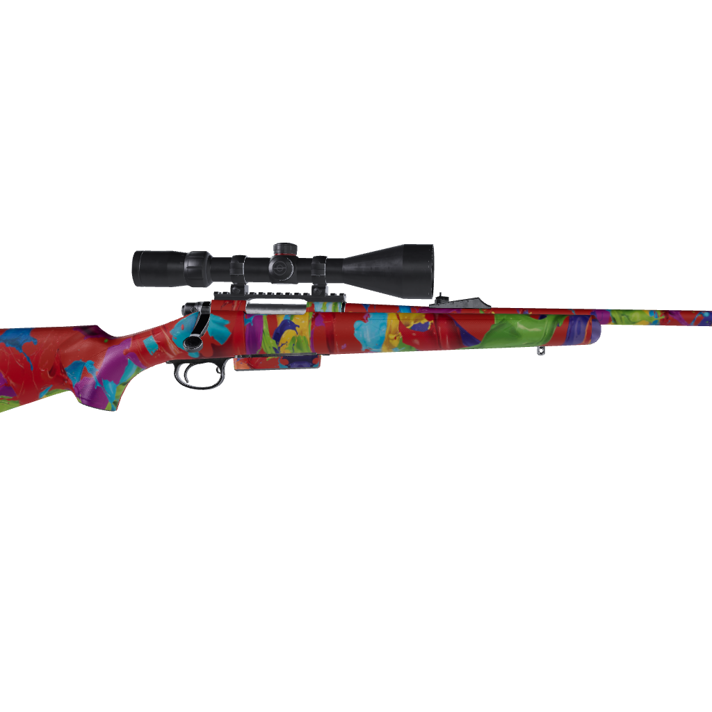 Rifle Paint Splatter Tomato Gun Skin Vinyl Wrap