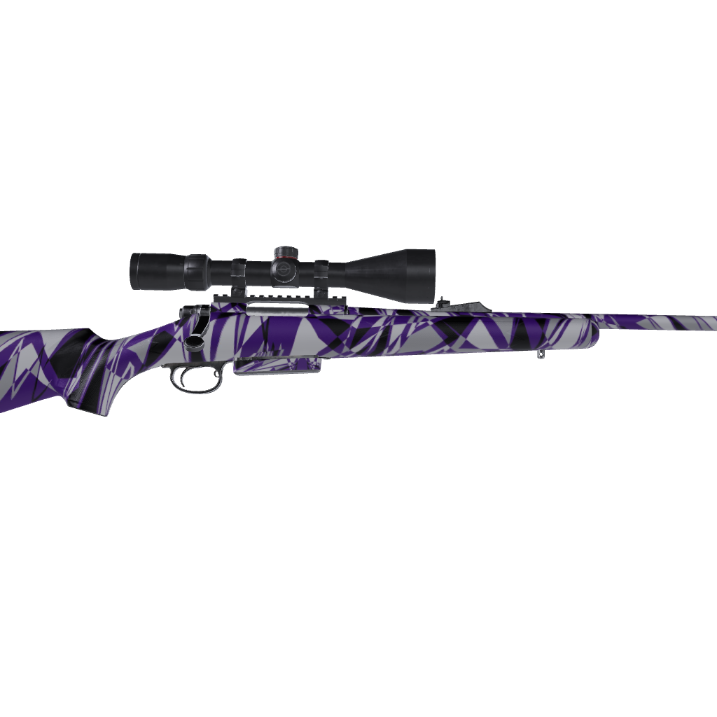 Rifle Sharp Purple Tiger Camo Gun Skin Vinyl Wrap