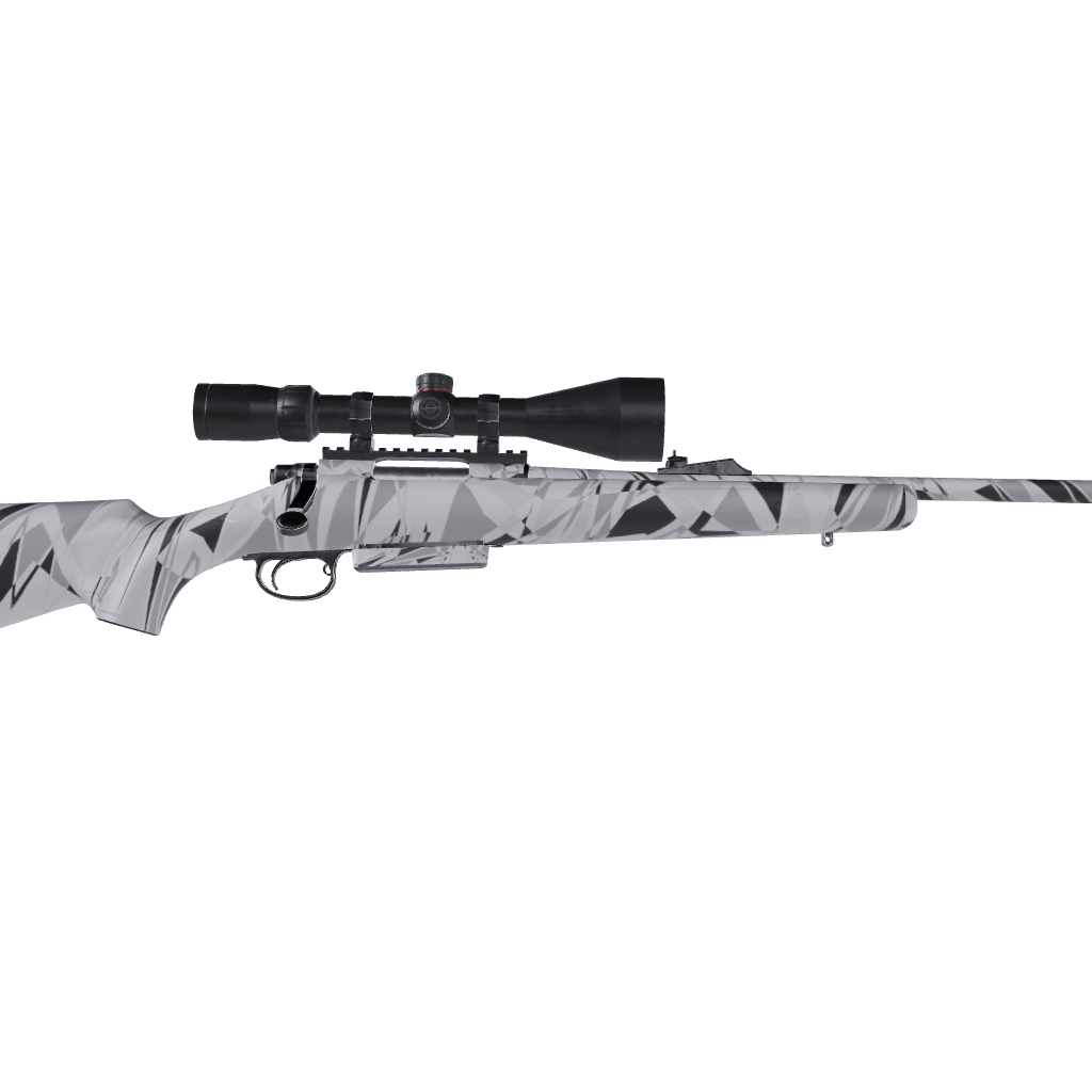 Rifle Sharp Snow Camo Gun Skin Vinyl Wrap