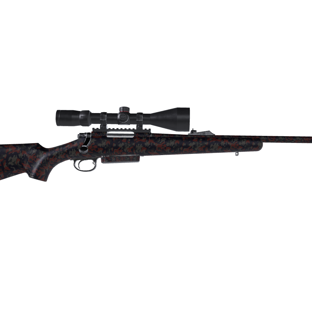 Rifle Classic Blue Copper Camo Gun Skin Vinyl Wrap