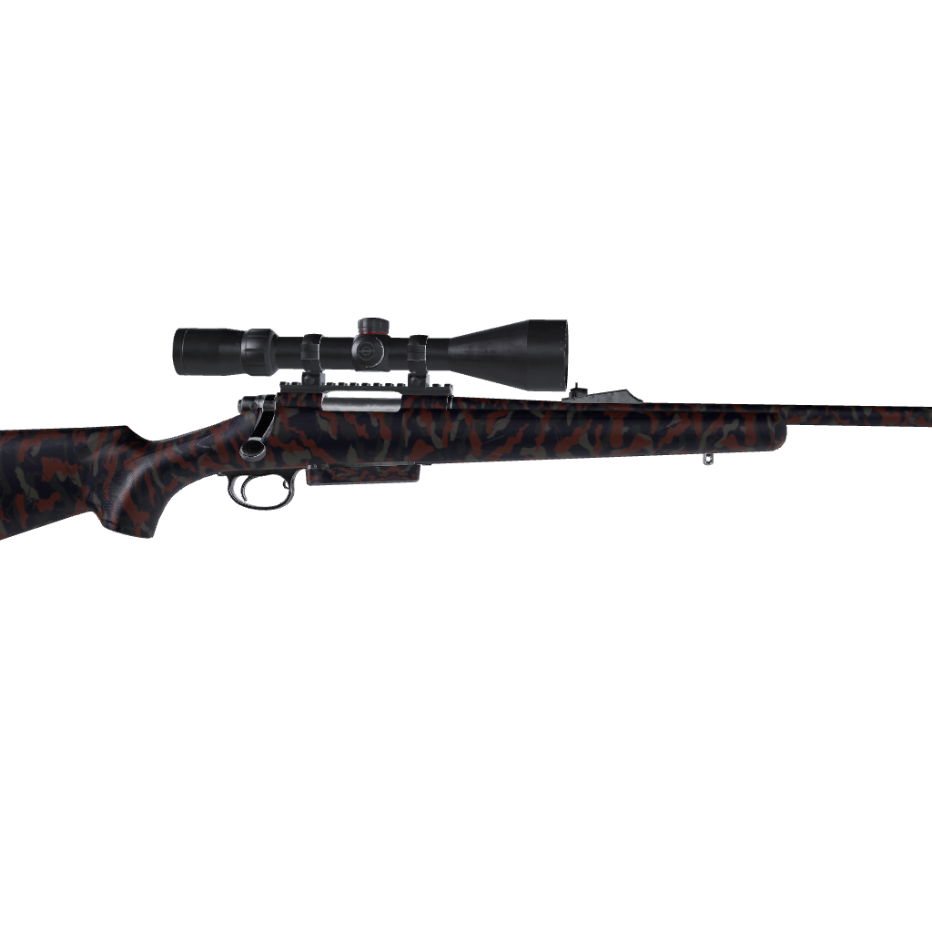 Rifle Ragged Blue Copper Camo Gun Skin Vinyl Wrap