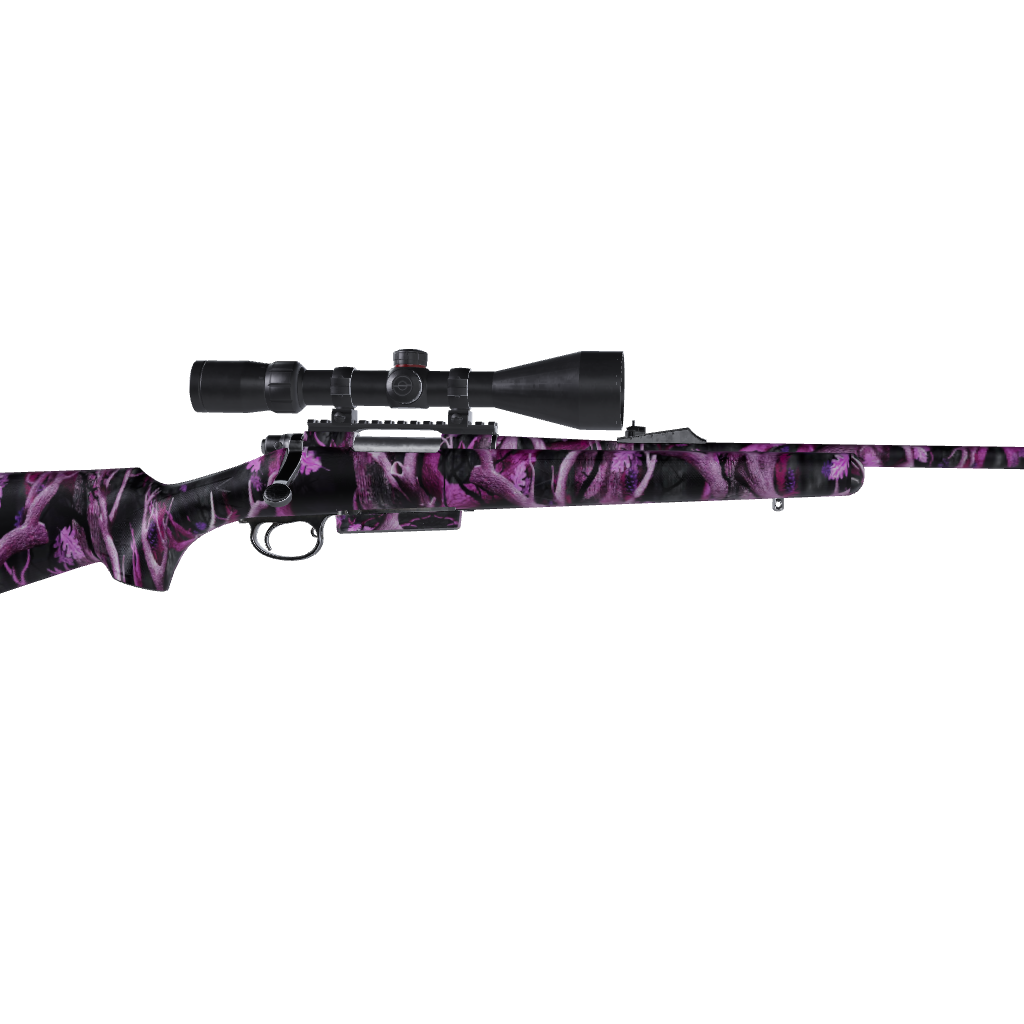 Rifle Nature Pink Lifeless Woods Camo Gun Skin Vinyl Wrap