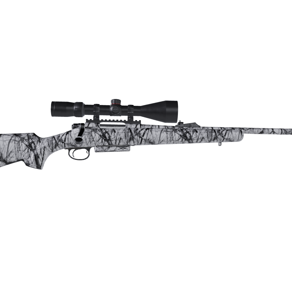 Rifle Substrate Snow Stalker Camo Gun Skin Vinyl Wrap Film