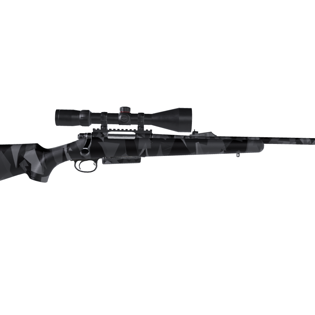 Rifle Shattered Midnight Camo Gun Skin Vinyl Wrap