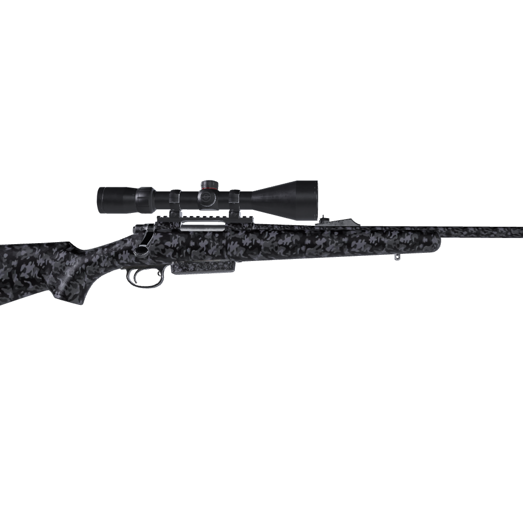 Rifle Classic Midnight Camo Gun Skin Vinyl Wrap