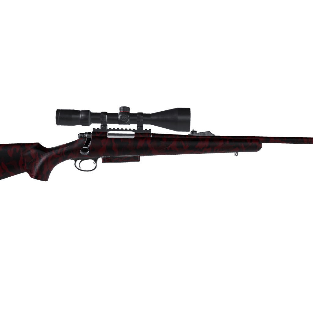 Rifle Erratic Vampire Red Camo Gun Skin Vinyl Wrap