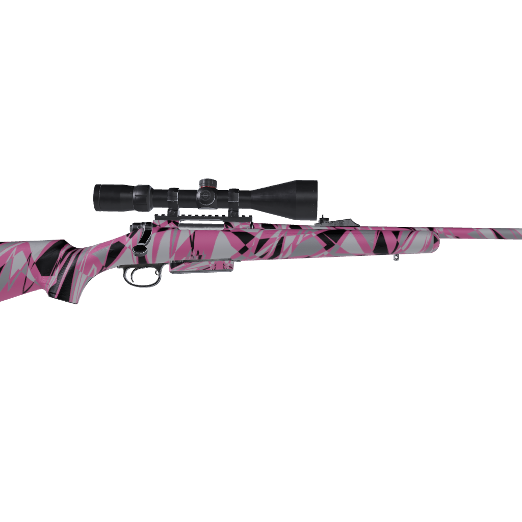 Rifle Sharp Pink Tiger Camo Gun Skin Vinyl Wrap