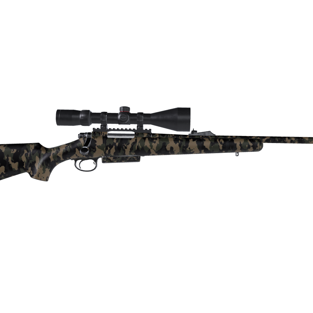 Rifle Cumulus Militant Charcoal Camo Gun Skin Vinyl Wrap