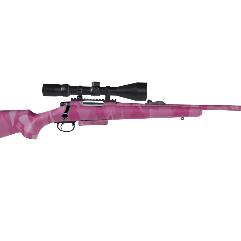 Rifle Shattered Elite Pink Camo Gun Skin Vinyl Wrap