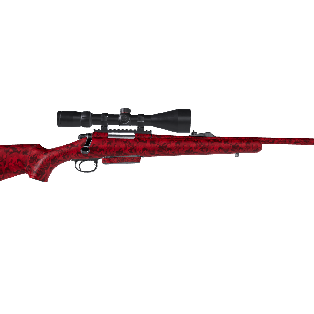 Rifle Classic Elite Red Camo Gun Skin Vinyl Wrap