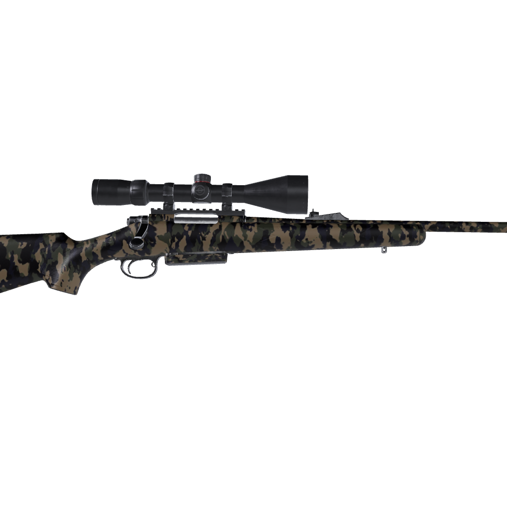 Rifle Cumulus Militant Blue Camo Gun Skin Vinyl Wrap