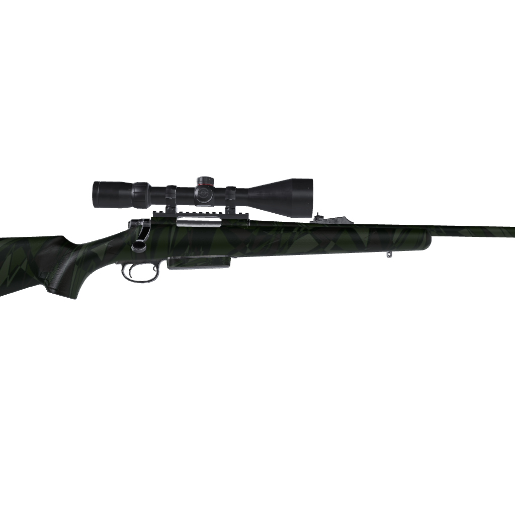 Rifle Sharp Army Dark Green Camo Gun Skin Vinyl Wrap