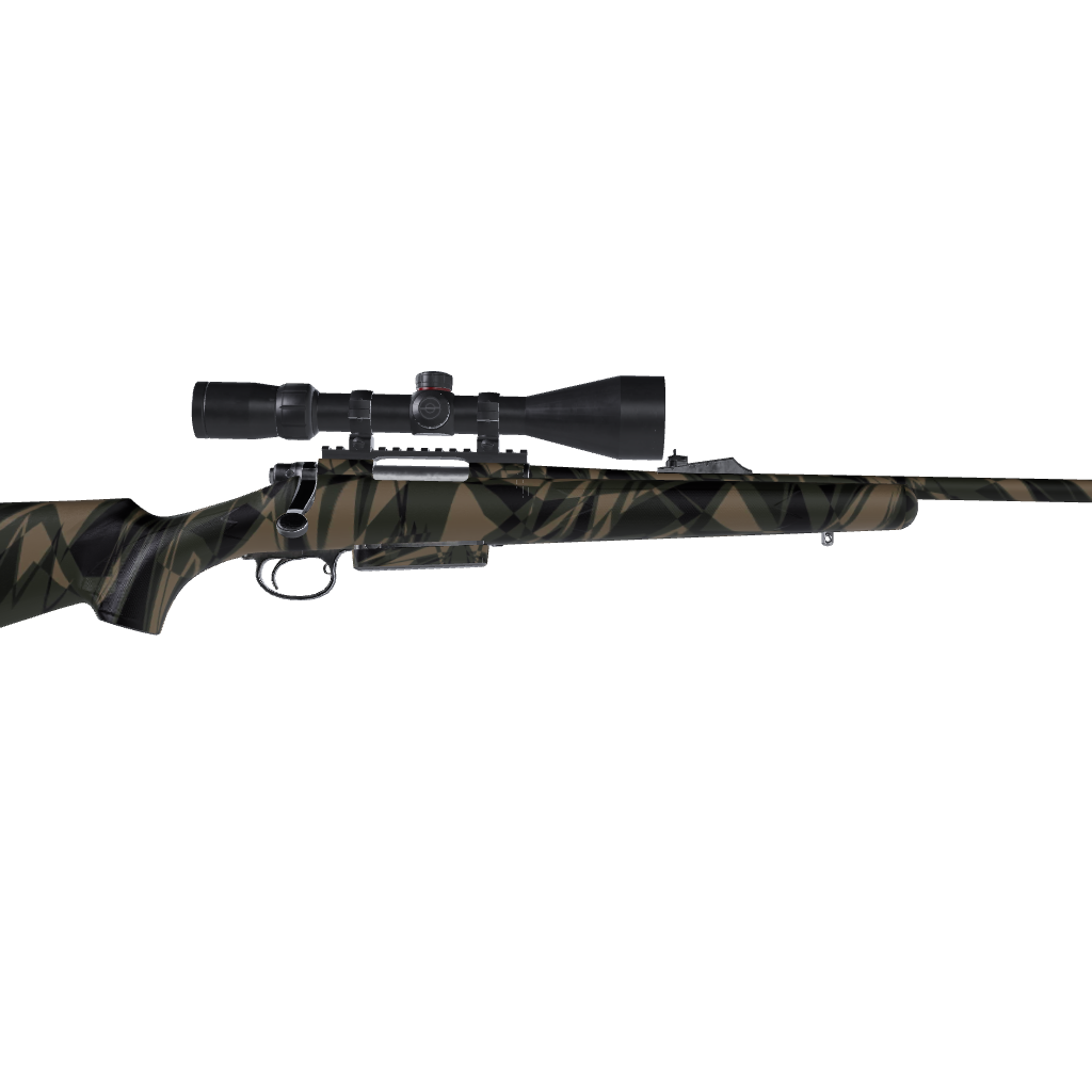 Rifle Sharp Militant Green Camo Gun Skin Vinyl Wrap