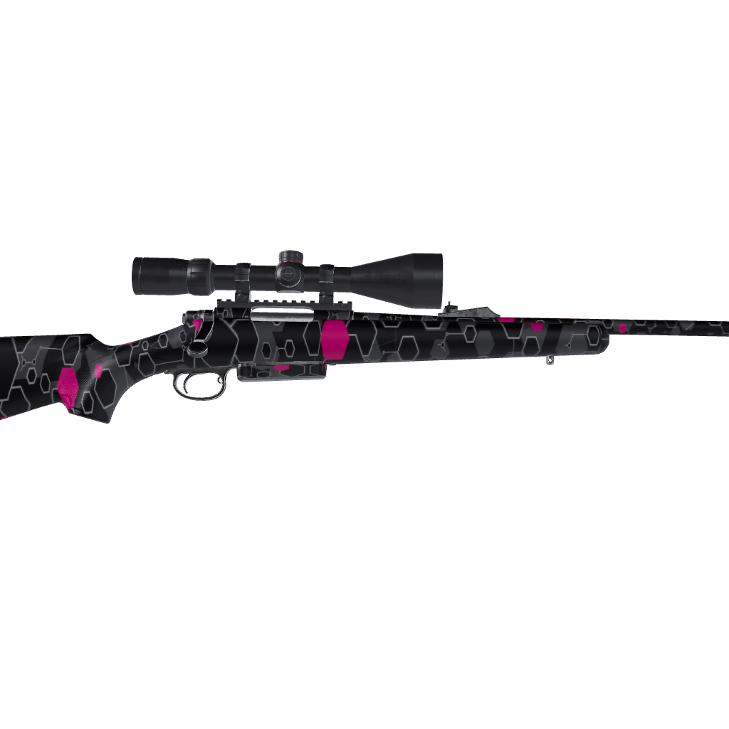 Rifle Hex DNA Magenta Gun Skin Vinyl Wrap