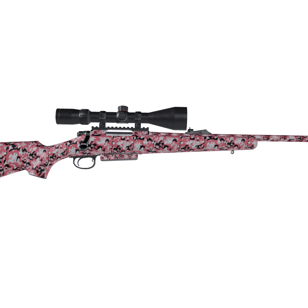 Rifle Classic Pink Camo Gun Skin Vinyl Wrap